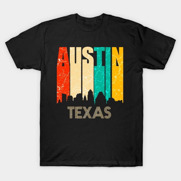 Austin Texas Skyline T-Shirt by Mila46